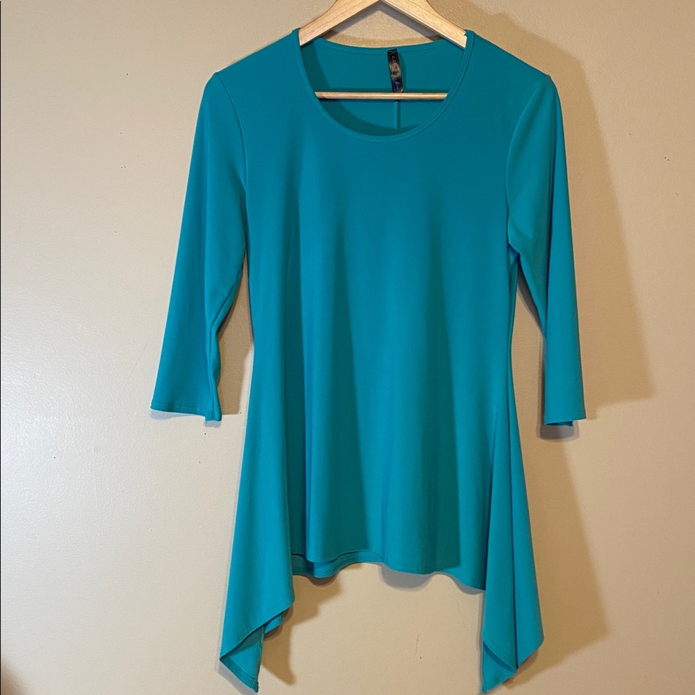 Ashley Blue Vibrant Teal Blouse
